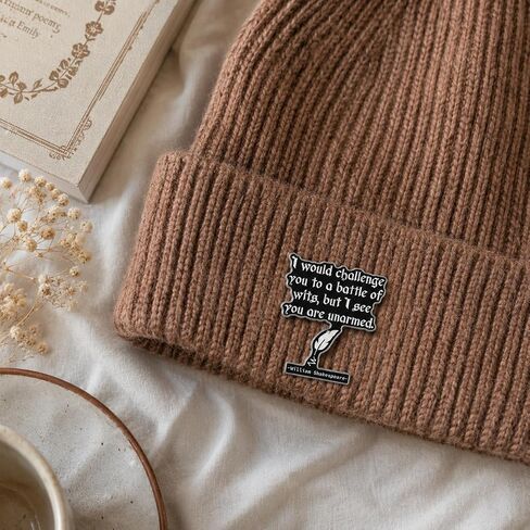 Funny Literature Enthusiast Pin - Enamel Literary Quote Pins Brooch for Backpack, Jackets, Hats. Sarcastic Humor Brooches Gift for Book Lovers, Teens and Adults in Saudi Arabia