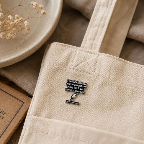 Funny Literature Enthusiast Pin - Enamel Literary Quote Pins Brooch for Backpack, Jackets, Hats. Sarcastic Humor Brooches Gift for Book Lovers, Teens and Adults in Saudi Arabia