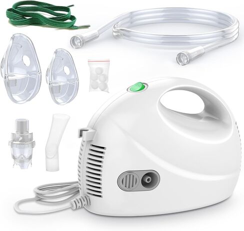 Nebulizer Machine for Adults & Kids，Desktop Compressor with Nebulizer Mask,Mouthpiece and Tubing for Home Use in Saudi Arabia