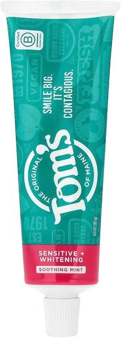 Tom's of Maine Sensitive + Whitening Fluoride-Free Toothpaste, 4.0oz in Kuwait