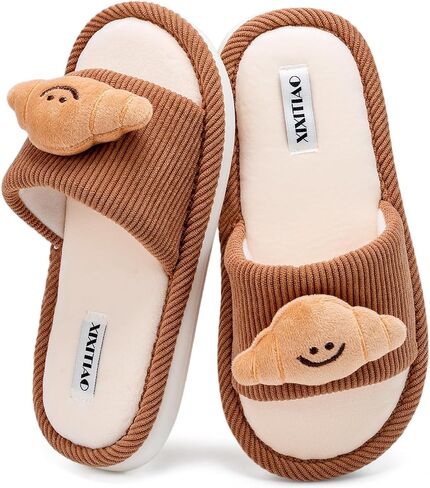 XIXITIAO Cute House Slippers for Women Men Indoor Cozy Memory Foam Slip On Open Toe Slippers Funny Comfy Cartoon Slippers in Saudi Arabia