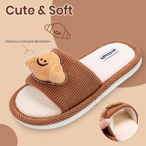 XIXITIAO Cute House Slippers for Women Men Indoor Cozy Memory Foam Slip On Open Toe Slippers Funny Comfy Cartoon Slippers in Saudi Arabia