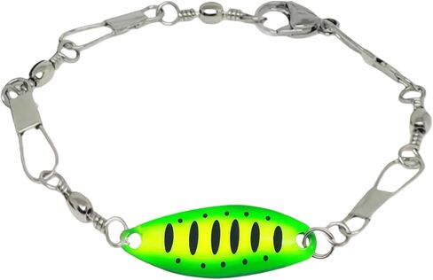 Fishing Lure Bracelet for Men Women, Adjustable Handmade Fisherman Bracelet Jewelry with Spoon Lure and Swivels, Anglers and Outdoor Lovers Gifts in Saudi Arabia