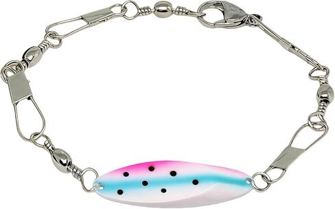 Fishing Lure Bracelet for Men Women, Adjustable Handmade Fisherman Bracelet Jewelry with Spoon Lure and Swivels, Anglers and Outdoor Lovers Gifts in Kuwait