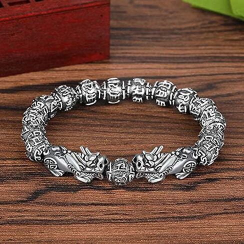 Vanski Feng Shui Pi Xiu/Pi Yao Prosperity Bracelet 10mm Natural Bead Bracelet Attract Wealth and Good Luck in Saudi Arabia