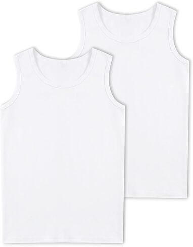 2 Pack Boys Tank Tops Boys Undershirts Soft Cotton Shirts Kids Sleeveless Tank Tops Shirts for Youth（2T-16Y） in Saudi Arabia