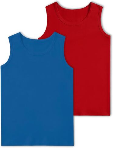 2 Pack Boys Tank Tops Boys Undershirts Soft Cotton Shirts Kids Sleeveless Tank Tops Shirts for Youth（2T-16Y） in Saudi Arabia