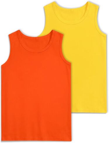 2 Pack Boys Tank Tops Boys Undershirts Soft Cotton Shirts Kids Sleeveless Tank Tops Shirts for Youth（2T-16Y） in Saudi Arabia