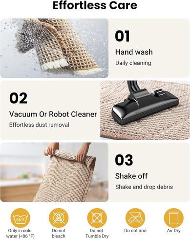 Large Bathroom Rugs 2' x 6', Long Runner Rug Waffle Bath Mat for Kitchen Rugs, Absorbent and Washable Bathroom Mat for Laundry Room, Soft Boho Runner Decor, Entryway Hallway Runner Rug No Slip in Saudi Arabia