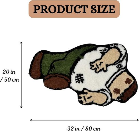 Peter Griffin Rug Character Fun Rugs - Peter Handmade & Premium- 32in (80cm) - Griffin_Hypebeast Decor - Hypebeast Room - Living Room, Bedroom, Door mat - Aesthetic Decor Rugs in Saudi Arabia