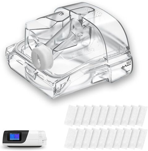 Replacement Water Chamber for Airsense 11 & AirCurve 11 with 20-Pack Filters, Water Tank Compatible with HumidAir Standard Tub for Air11 Devices, AirSense 11 Supplies in Saudi Arabia