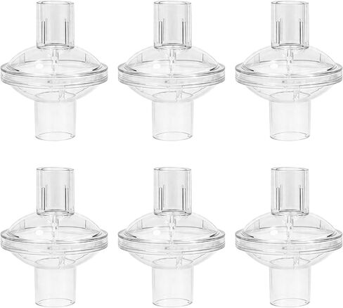 CPAP Inline Filters,Replacement Cpap Filter fits 22mm & 25mm CPAP Bilevel Tubes, Efficient Air Filtration, CPAP Supplies 6-Pack in Kuwait