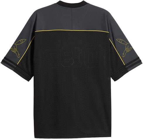PUMA Mens Pokemon X Oversized V-Neck Short Sleeve Jersey Casual - Black in Kuwait