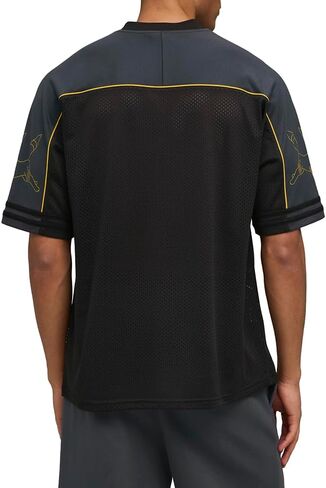 PUMA Mens Pokemon X Oversized V-Neck Short Sleeve Jersey Casual - Black in Kuwait