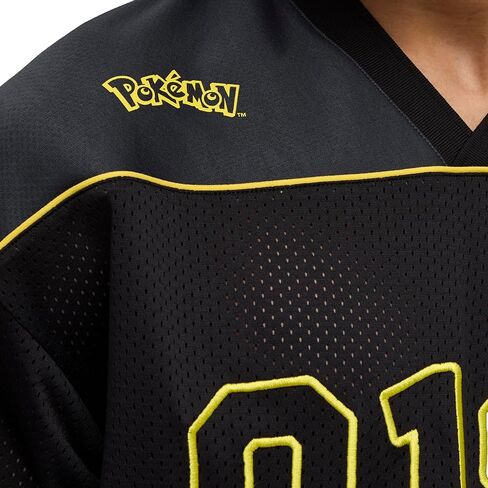 PUMA Mens Pokemon X Oversized V-Neck Short Sleeve Jersey Casual - Black in Kuwait