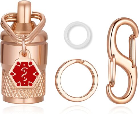 Divoti Vault: Double-Shield Stainless Steel Keychain – Designed to Fit Original Amber Nitroglycerin Bottles for 100% Light-Block & Crushproof Security in Saudi Arabia