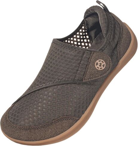 Sisttke Diabetic Shoes for Women Wide Width Diabetic Slippers with Arch Support Cozy Orthopedic Swollen Feet Shoes Breathable Barefoot House Slippers for Arthritis Edema,Coffee,9 Wide Women in Saudi Arabia