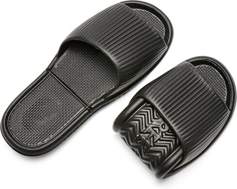 Foldable Travel Slippers for Women Men Packable Portable Shower Slides Lightweight Non Slip Open Toe Bathroom Quick Dry Hotel Spa Dorm Beach Pool Outdoor Business Trip Easy Storage Carry Pouch in Kuwait