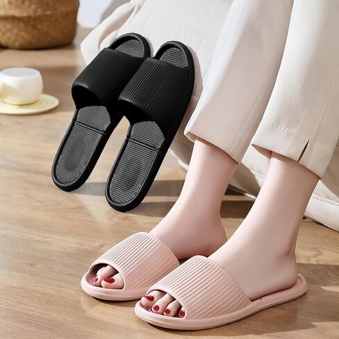 Foldable Travel Slippers for Women Men Packable Portable Shower Slides Lightweight Non Slip Open Toe Bathroom Quick Dry Hotel Spa Dorm Beach Pool Outdoor Business Trip Easy Storage Carry Pouch in Saudi Arabia
