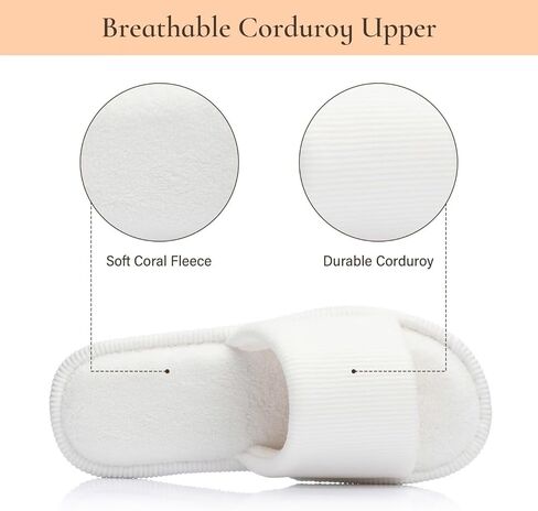 Open-toe Ladies House Slippers for Women Memory Foam in Saudi Arabia