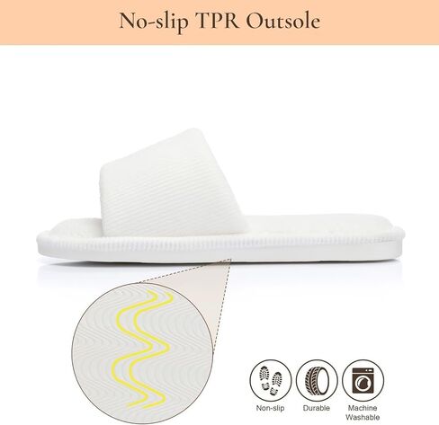 Open-toe Ladies House Slippers for Women Memory Foam in Saudi Arabia