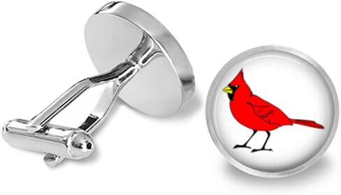 Cardinal Bird Cufflinks in Saudi Arabia