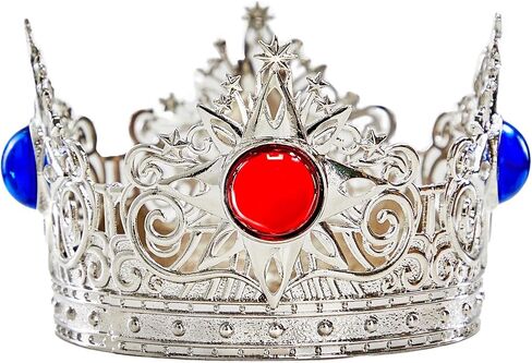 miccostumes Women's Crown Princess Cosplay Headpiece Silver Tiara Hair Accessory for Halloween Costume Party in Kuwait