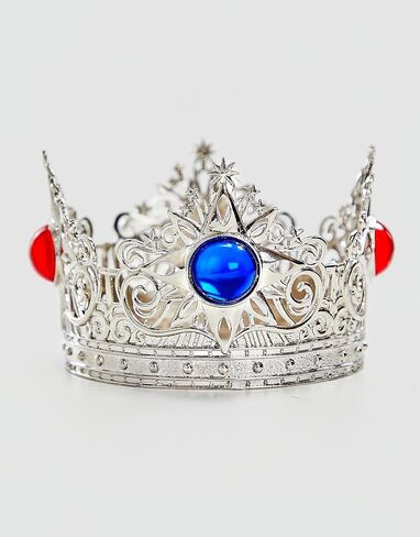 miccostumes Women's Crown Princess Cosplay Headpiece Silver Tiara Hair Accessory for Halloween Costume Party in Kuwait
