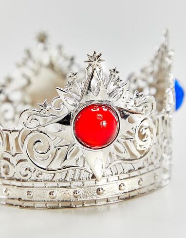 miccostumes Women's Crown Princess Cosplay Headpiece Silver Tiara Hair Accessory for Halloween Costume Party in Kuwait