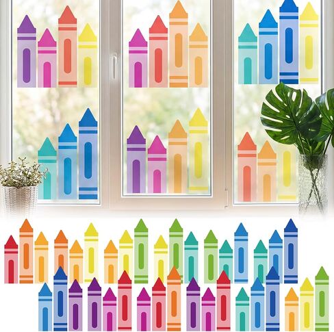 Tenceur 12 Sheets White Picket Fence Decals Bulletin Board Decoration Classroom Double Sided Back to School White Picket Fence Window Clings Sticker for First Day of School Blackboard Wall Glass Decor in Kuwait