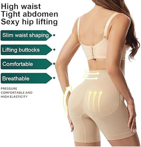 Padded Underwear for Women Butt Lifter Seamless Booty Pads Butt Enhancer Panties Lace Shapewear Boyshorts in Saudi Arabia