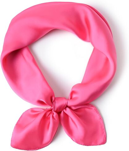 27.5'' Silk Feeling Scarf Square solid color Satin Head Neck Scarf for Women Hair Sleeping at Night in Saudi Arabia