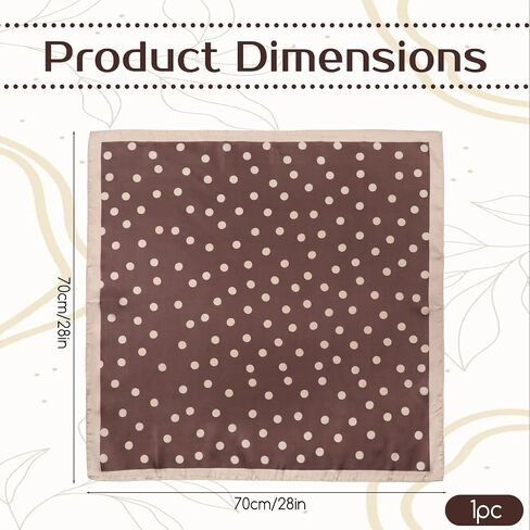 Polka Dots Square Scarf for Women Soft Square Scarf Satin Head Scarves Fashion Polyester Satin Head Neck Scarves 1950s Vintage Handkerchief Headband Bandana for Bag Hair Scarves Gift in Saudi Arabia