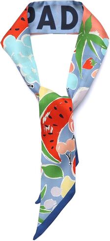 kate spade new york Women's Summer Fruit Silk Skinny Scarf, Stylish & Lightweight Accessory, Everyday Wear in Kuwait