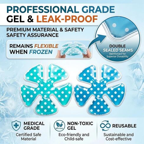 Reusable Cooling Gel Ice Packs for Hats, Adjustable Cold Therapy Headband Inserts for Hard Hats, Sun Hats, 4-Hour Relief for Construction Workers, Migraines, Heat Stroke Prevention, 2 Pack in Saudi Arabia