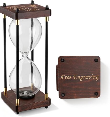 Abooxiu Hourglass Cremation Urns for Human Ashes, Fillable Memorial Hourglass Keepsake Urns for Ashes Small Urn for Human Ashes Mini Urn Wooden Urn for Adult Male Women, Sympathy Remembrance Gift in Kuwait