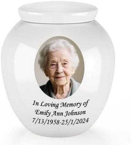 Dletay Small Urns for Human Ashes Keepsake Burial Mini Cremation Urn for Ashes Flower Memorials Decorative Caskets for Female Male in Kuwait