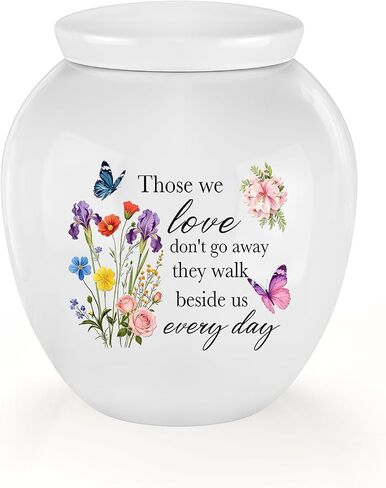 Dletay Small Urns for Human Ashes Keepsake Burial Mini Cremation Urn for Ashes Flower Memorials Decorative Caskets for Female Male in Kuwait