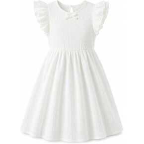 Girls Floral Sundress Summer Beach Dress with Matching Sun Hat in Saudi Arabia