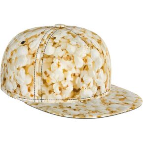 Baseball Cap for Men Women, Adjustable Flat Brim Snapback Hat, Trendy Novelty Pattern Hip Hop Style Hat in Saudi Arabia