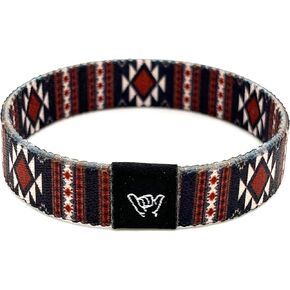 Hang Loose Bands - Southwestern Bracelet for Men, Women & Teens - Comfy Tribal Print and Boho - Western Style Reversible Wristband - Dawson | Small: 6.5" (most common fitting size) in Saudi Arabia