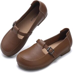 Women's Loafers Round Toe Flat Dress Shoes for Women,Comfortable Slip-On Casual Buckle Flats for Women Dressy and Work in Saudi Arabia