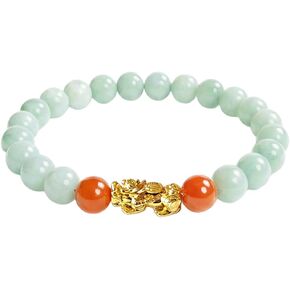 Natural Jade Bracelet for Women Pixiu Wealth Feng Shui Bracelet Attracts Wealth and Good Luck in Saudi Arabia