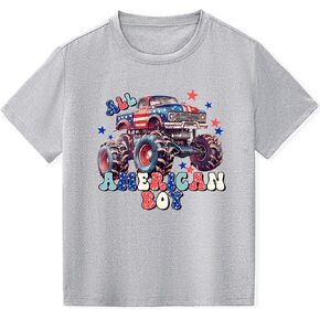 B&G-KID Kids 4th of July T-Shirt for Boys and Girls Patriotic Shirts American Flag Red White and Blue Top Tee in Saudi Arabia