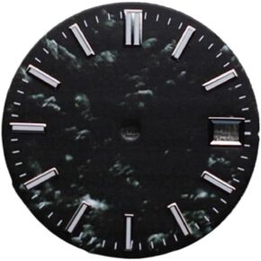 28.5mm Watch Dial for NH35/NH36 Movement Green Luminous Single Calendar Dial for SKX007 Watches Accessories Watch Dials in Saudi Arabia