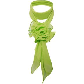 Skinny Scarf for Women, Lightweight Womens Scarves with Large Flower Detachable Clip Neck Scarf for Date Outing Party in Saudi Arabia