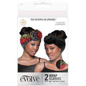 Evolve Wrap Scarf 2-Pack Tribal, Black in Kuwait