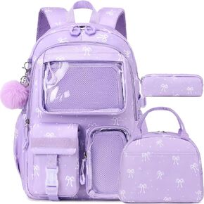 Kimwadalh Strawberry Backpack for Girls, 3 in 1 Kawaii Ita Backpack with Lunch Bag Pencil Case, Aesthetic Teen School Bookbag for Middle High College School in Saudi Arabia