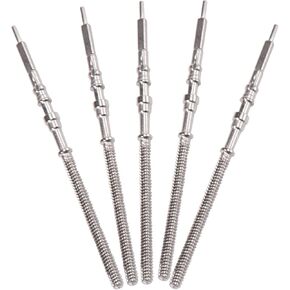 5 Pcs Silver Watch Steel Stem Crown Kit - Fits NH35 36 37 38 34 39 4R35 4R36 Movements, Spare Parts & Repair Tools for Watch Repair/DIY Projects in Saudi Arabia