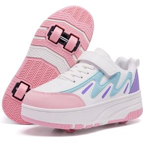Roller Skate Shoes with Detachable Wheels Girls Boys Fashion Sneakers Kids Halloween Christmas Birthday Party Gifts in Saudi Arabia